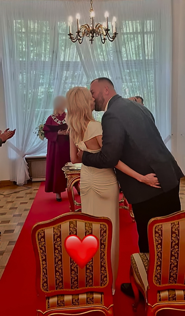 Ewa Gawryluk z mężem