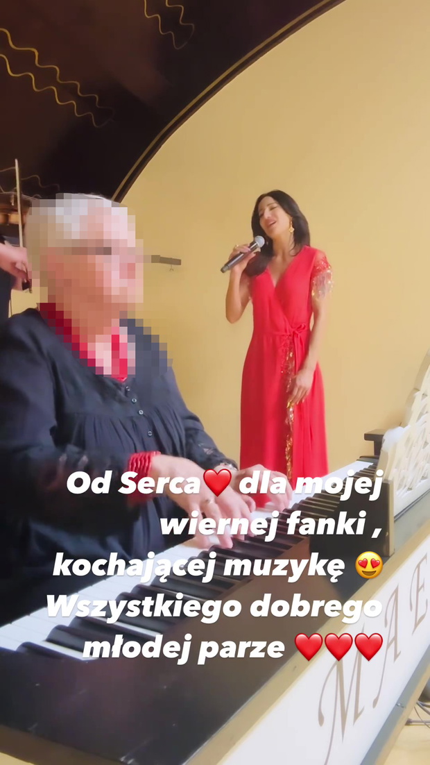 Justyna Steczkowska zaśpiewała na ślubie fanki