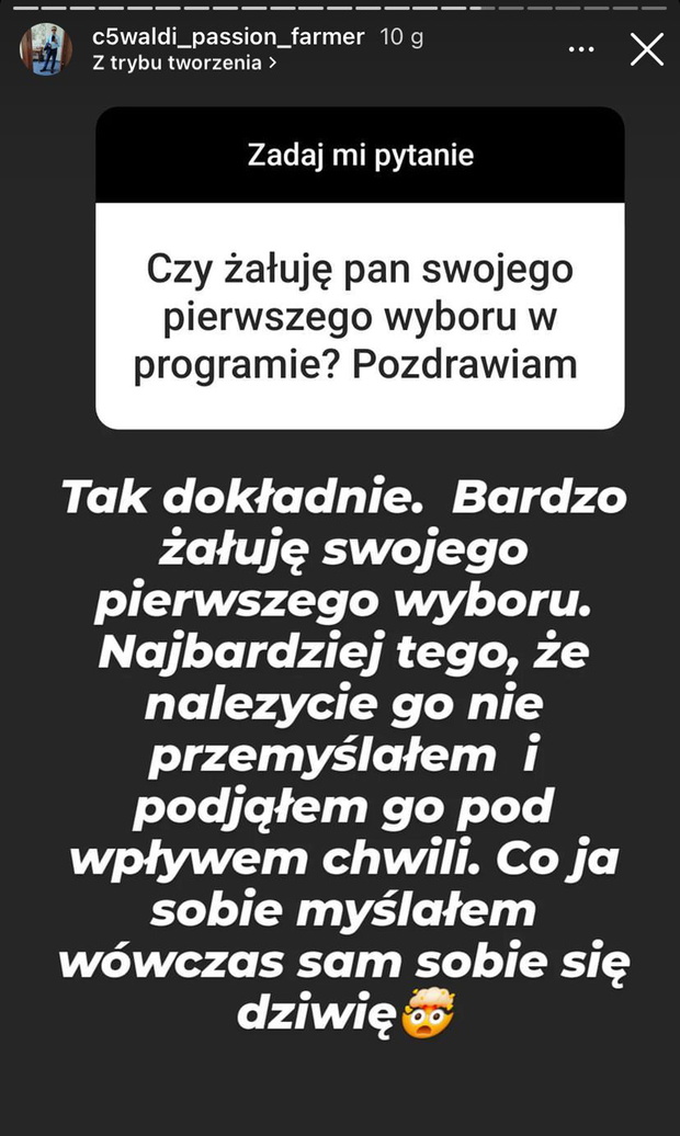 Waldemar z Rolnik szuka żony o Ewie
