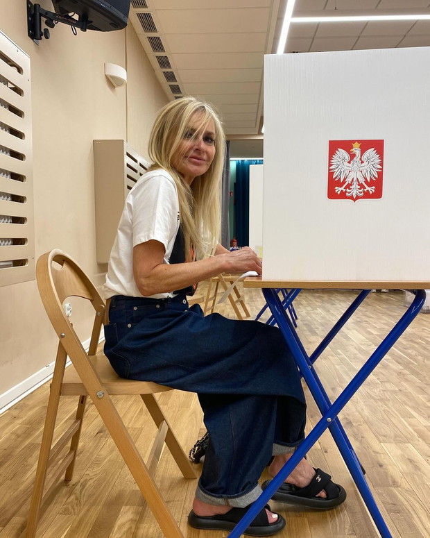 Monika Olejnik wzięła udział w głosowaniu do Parlamentu Europejskiego