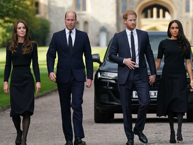 Księżna Kate, książę William, książę Harry, Meghan Markle