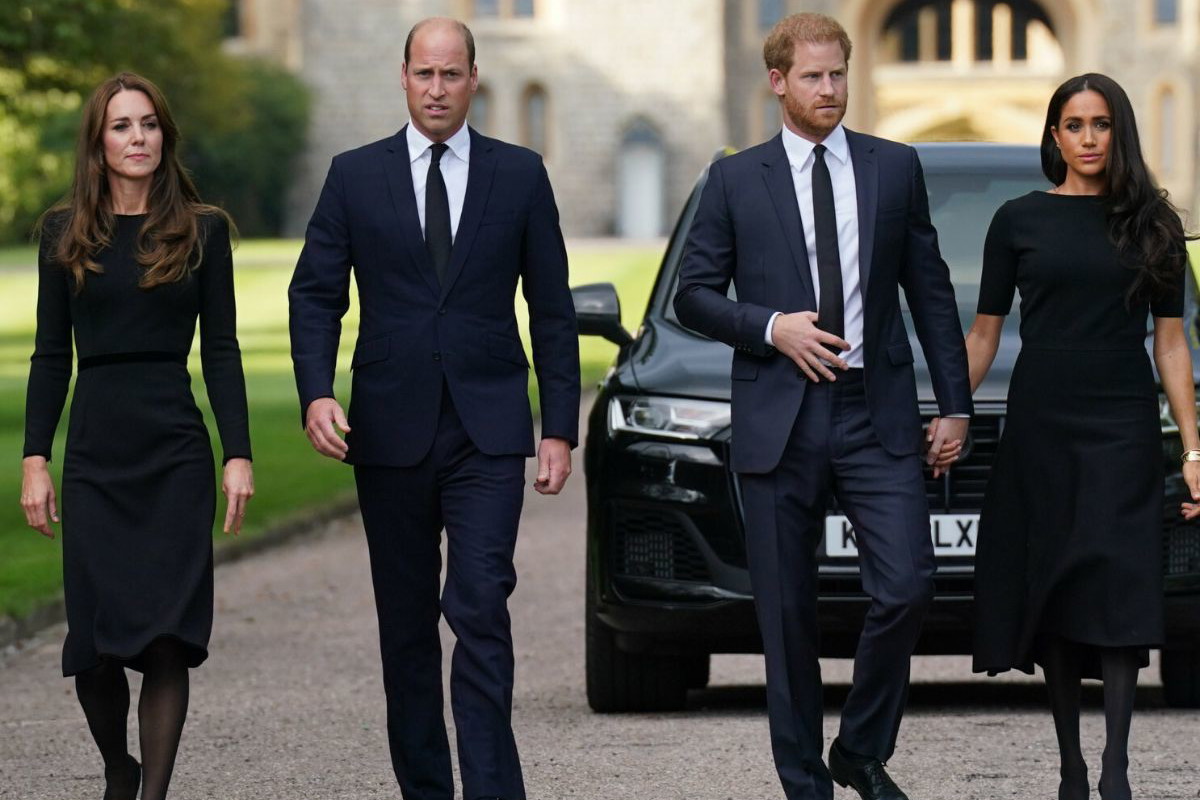 Księżna Kate, książę William, książę Harry, Meghan Markle