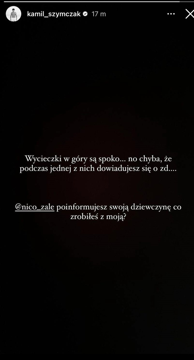 Niepokoojący wpis Kamila Szymczaka
