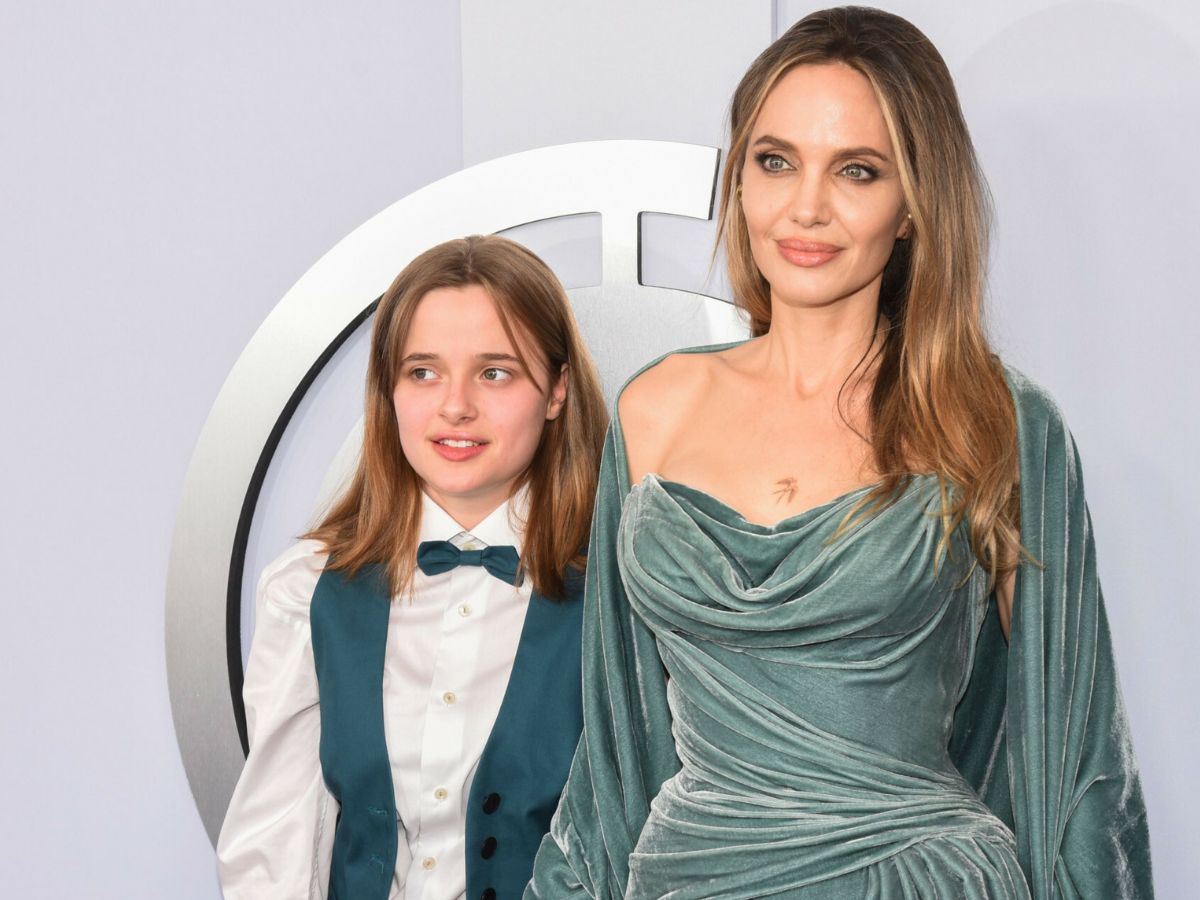 Angelina Jolie z córką na ściance
