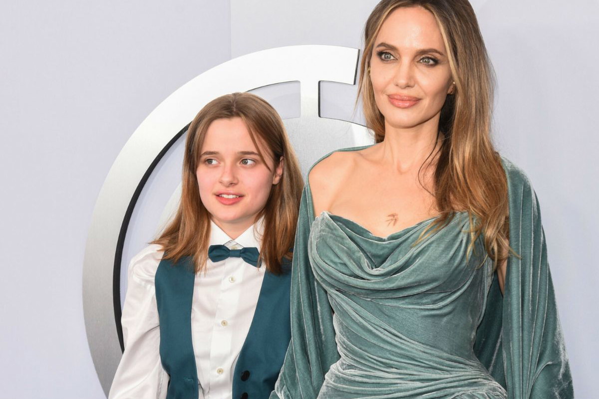 Angelina Jolie z córką na ściance