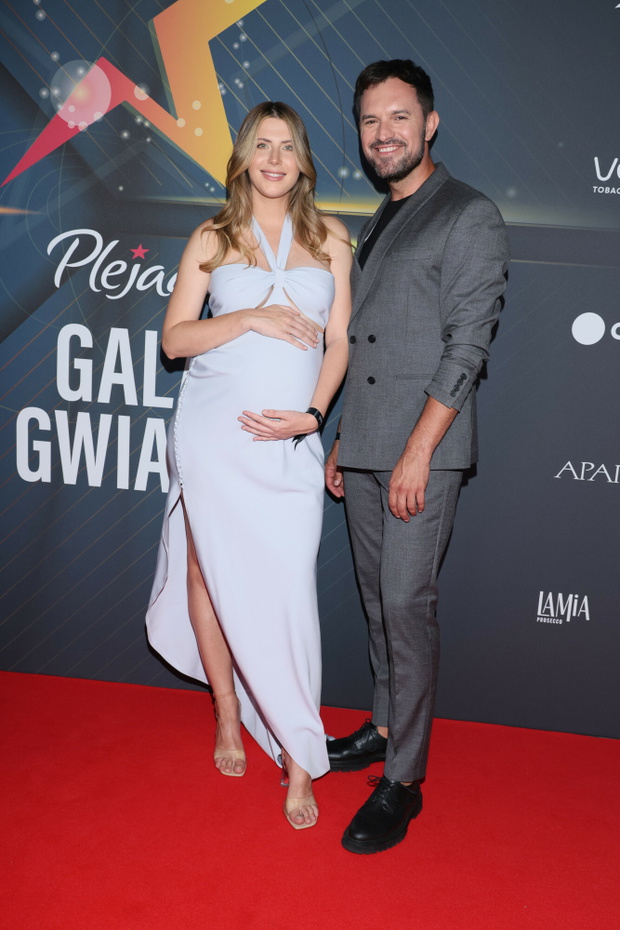 Aleksandra Grysz z partnerem na gali Plejady