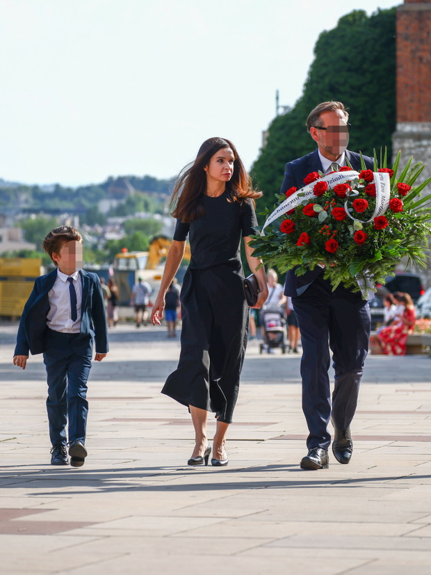 Marta Kaczyńska z rodziną