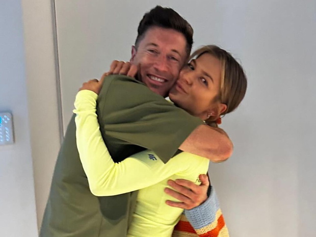 Robert Lewandowski i Anna LEwandowska