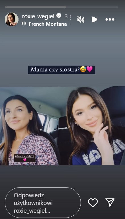 Roksana Węgiel z mamą