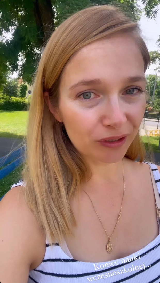 Marta Paszkin nie ukrywała emocji po zakończeniu roku szkolnego córki