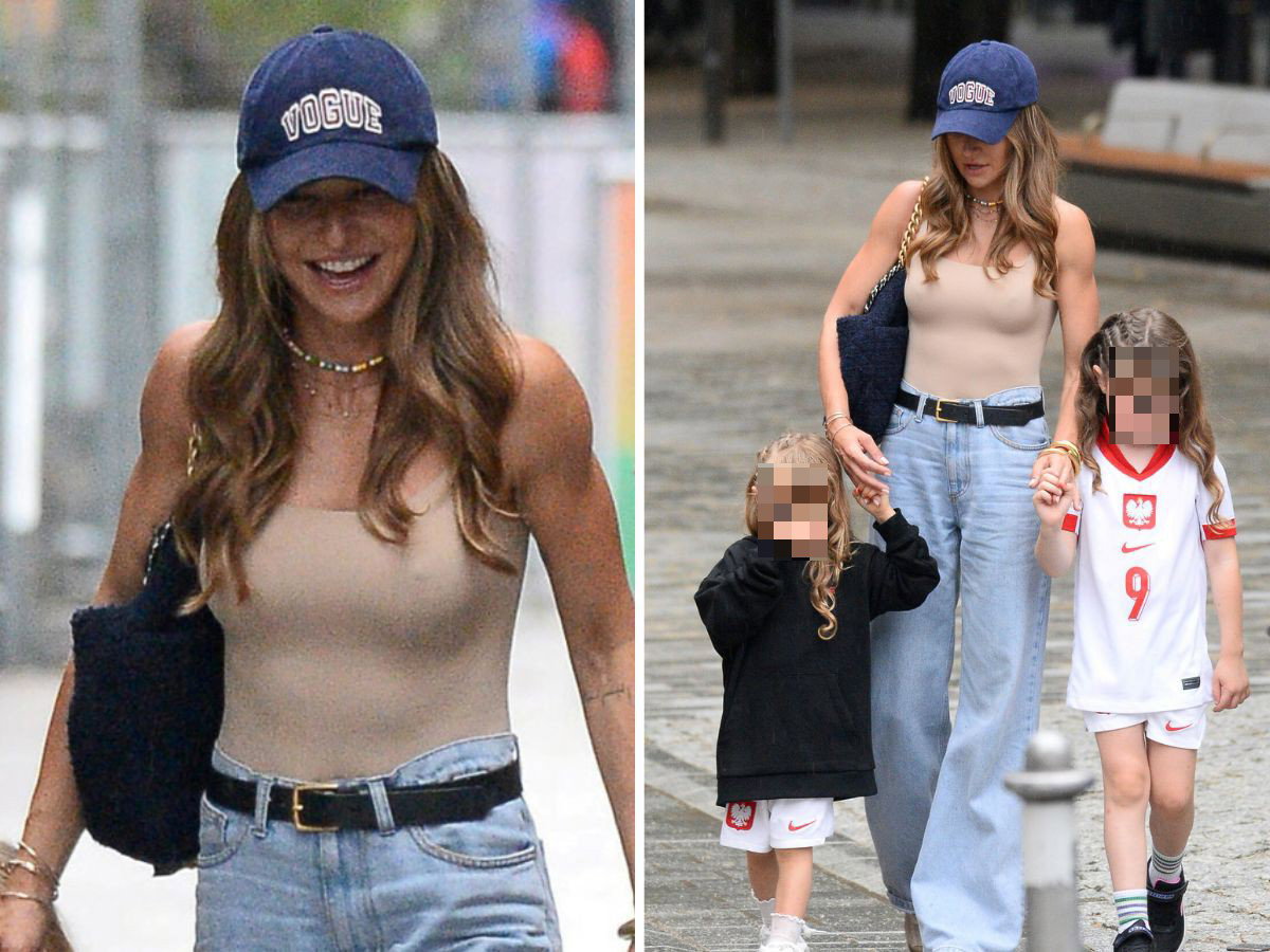 Anna Lewandowska z córeczkami