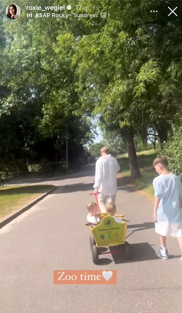 Roksana Węgiel i Kevin Mglej w zoo