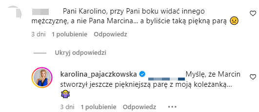 Karolina Pajączkowska o byłym partnerze