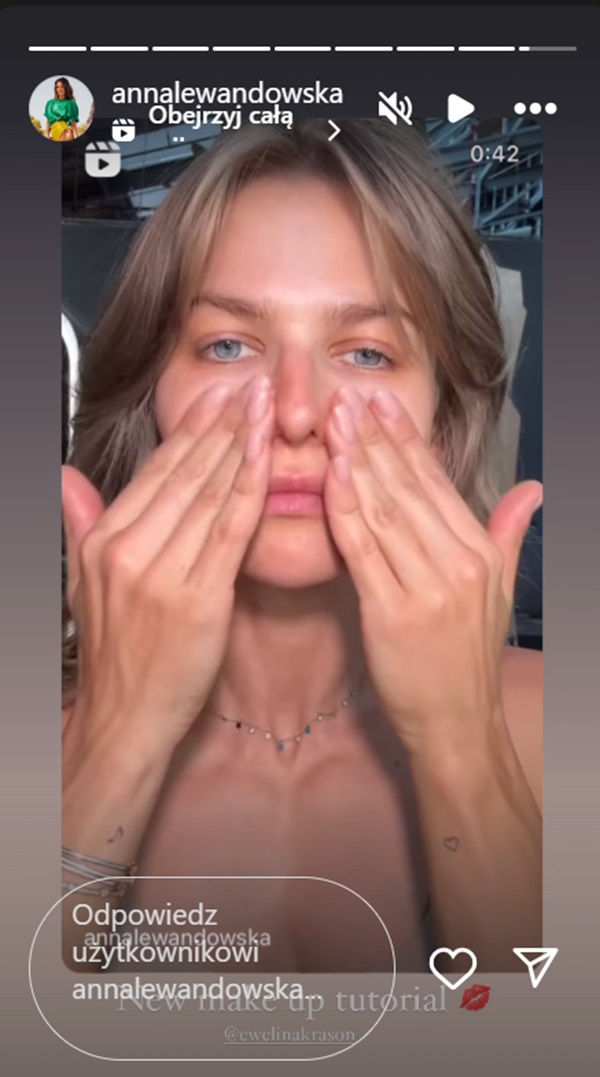 Anna Lewandowska bez makijażu 4