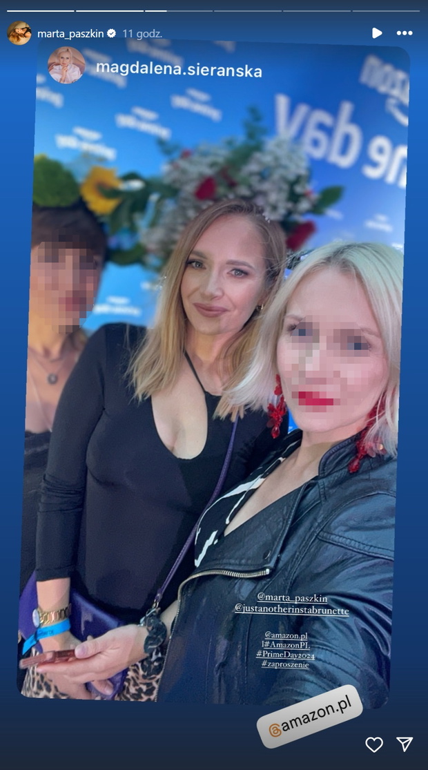 Marta Paszkin na imprezie Amazona