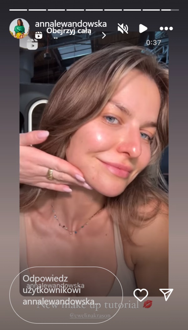 Anna Lewandowska bez makijażu 2
