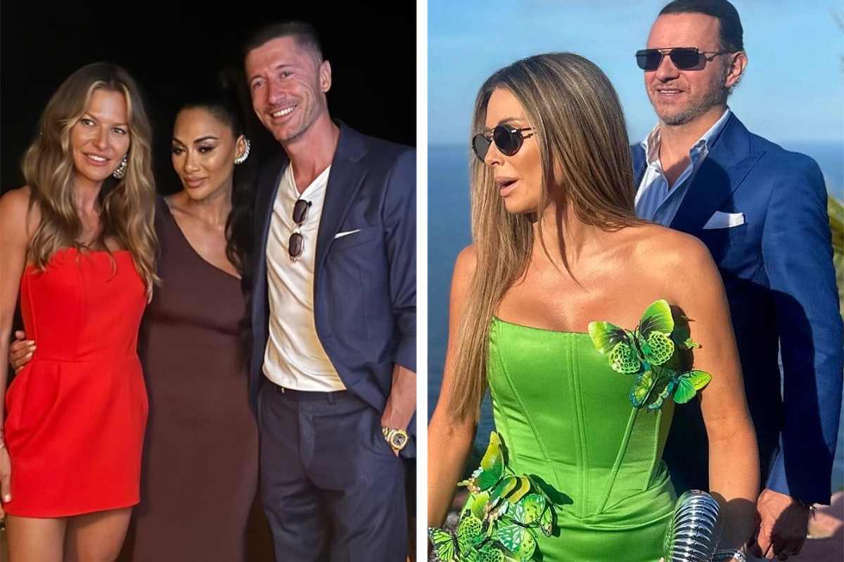 Anna i Robert Lewandowscy, Małgorzata Rozenek i Radosław Majdan na urodzinach miliardera