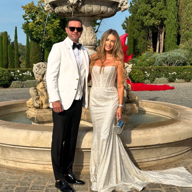 Małgorzata Rozenek i Radosław Majdan na urodzinach Pawła Marchewki