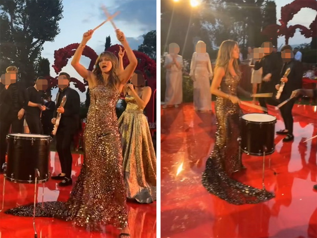 Anna Lewandowska gra na bębnach na urodzinach miliardera