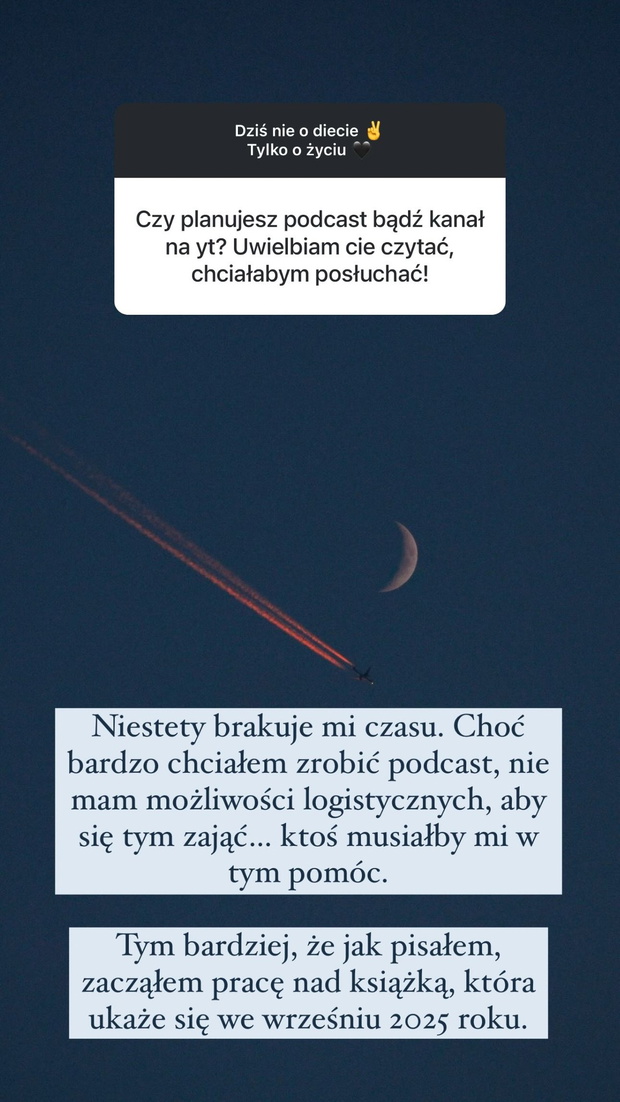 Akop Szostak podzielił się nowiną