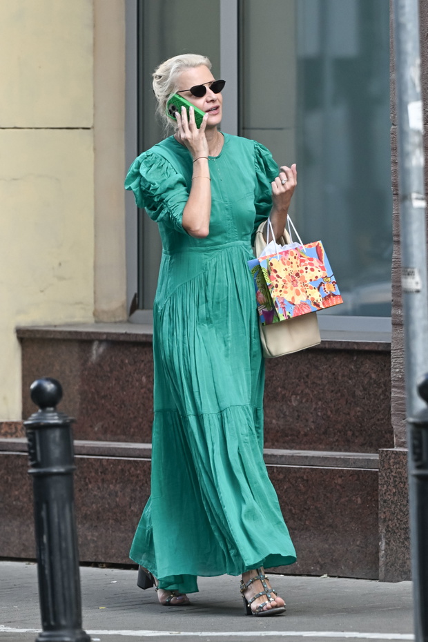 Małgorzata Kożuchowska na zakupach