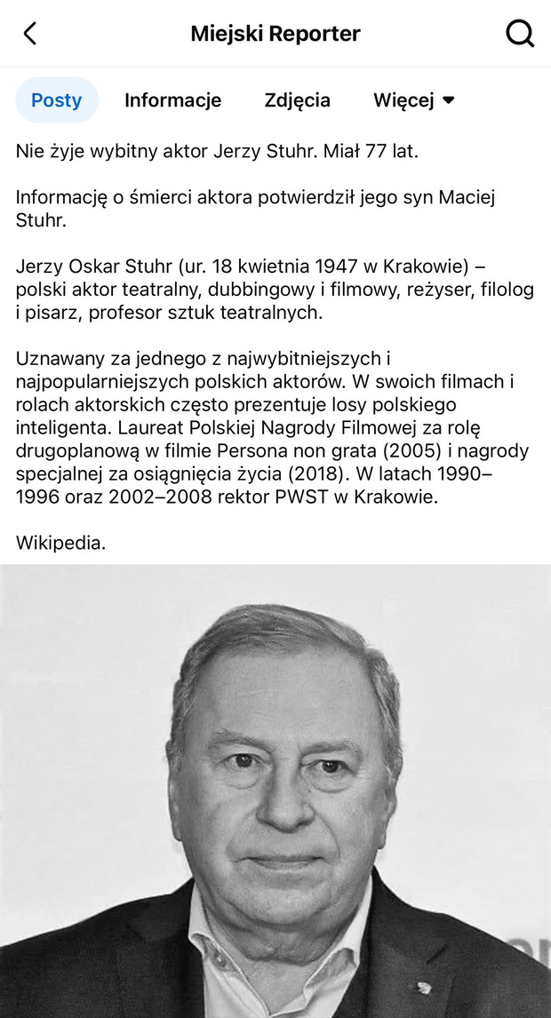 Fani żegnają Jerzego Stuhra