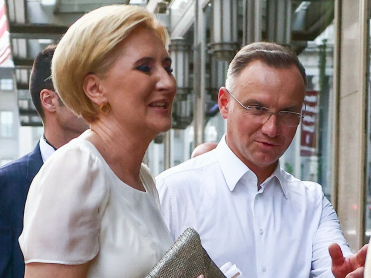 Andrzej Duda i Agata Duda na kolacji w Waszyngtonie