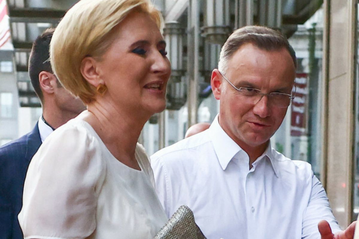 Andrzej Duda i Agata Duda na kolacji w Waszyngtonie