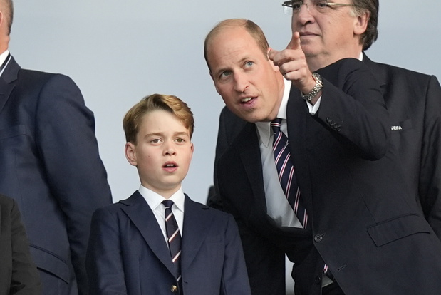 Książę William z synem na finale Euro 2024