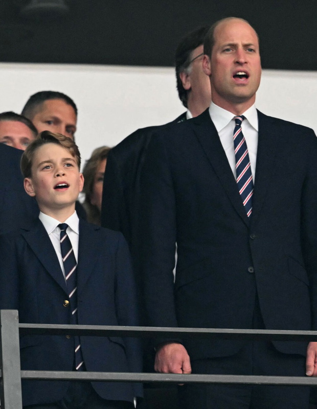 Książę William z synem na finale Euro 2024