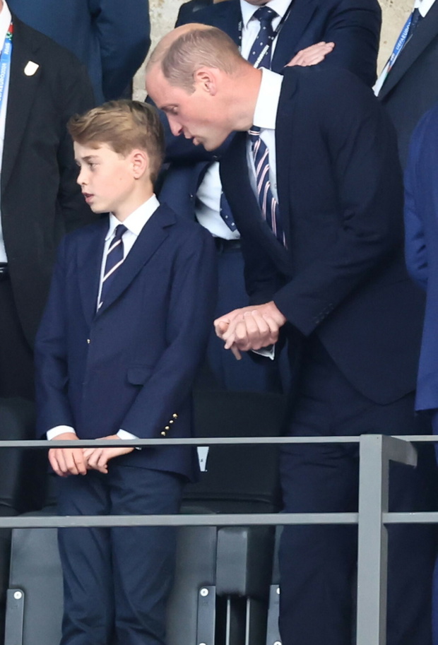 Książę William z synem na finale Euro 2024
