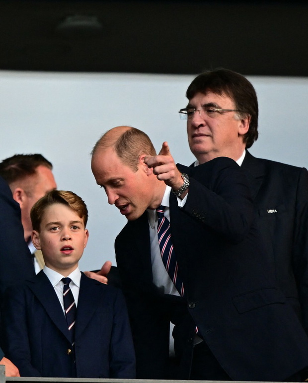 Książę William z synem na finale Euro 2024