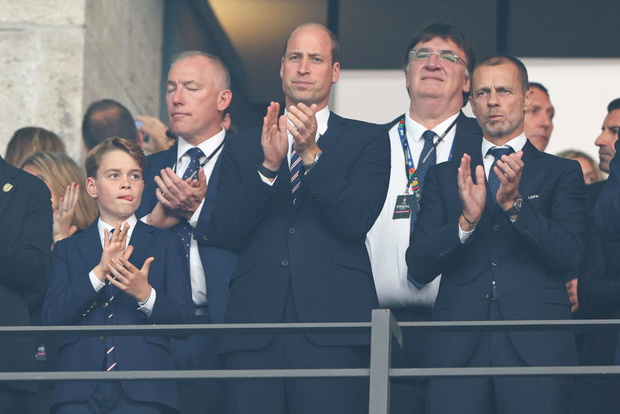 Książę William z synem na finale Euro 2024