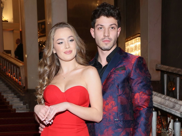 Wiktoria Gąsiewska i Jasper Sołtysiewicz na urodzinach Polsatu
