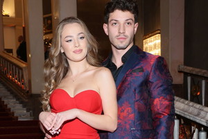 Wiktoria Gąsiewska i Jasper Sołtysiewicz na urodzinach Polsatu