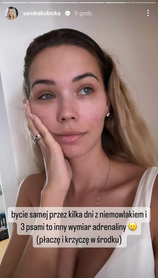 Sandra Kubicka jest przerażona