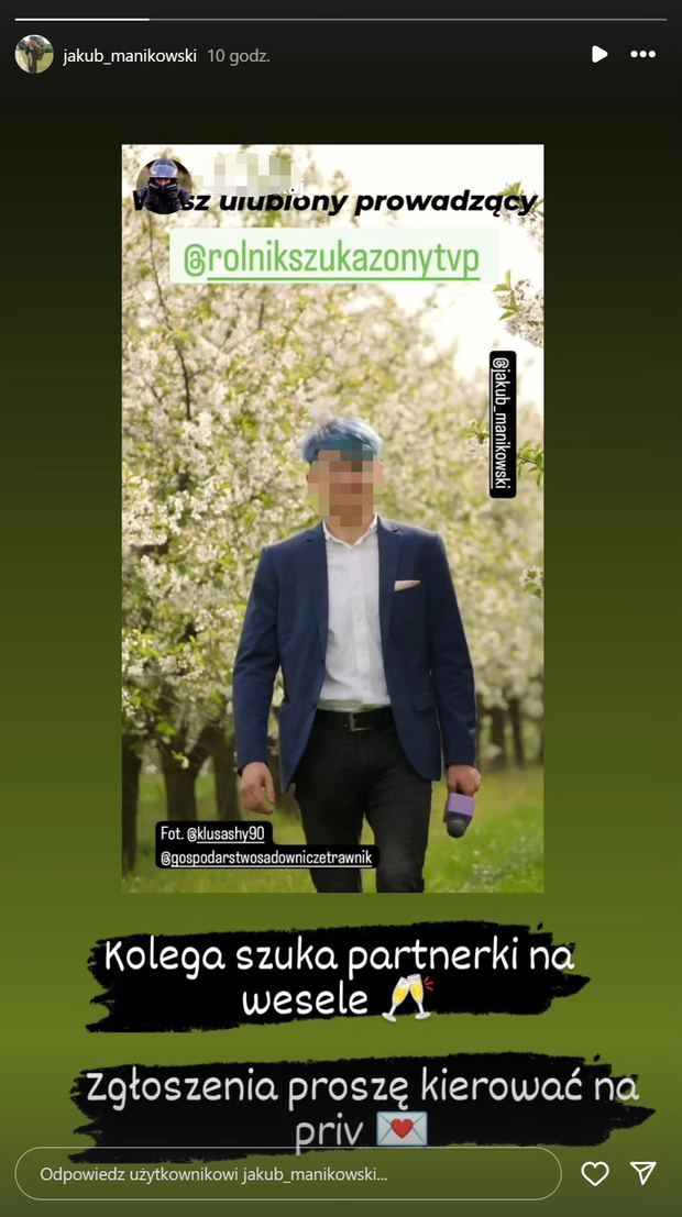 Jakub Rolnik szuka żony szuka partnerki na wesele