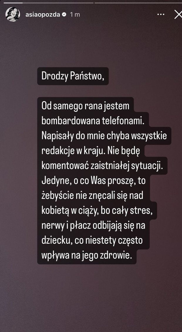 Joanna Opozda o dziecku Antoniego Królikowskiego