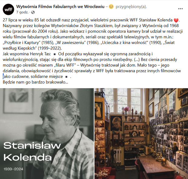 Nie żyje Stanisław Kolenda