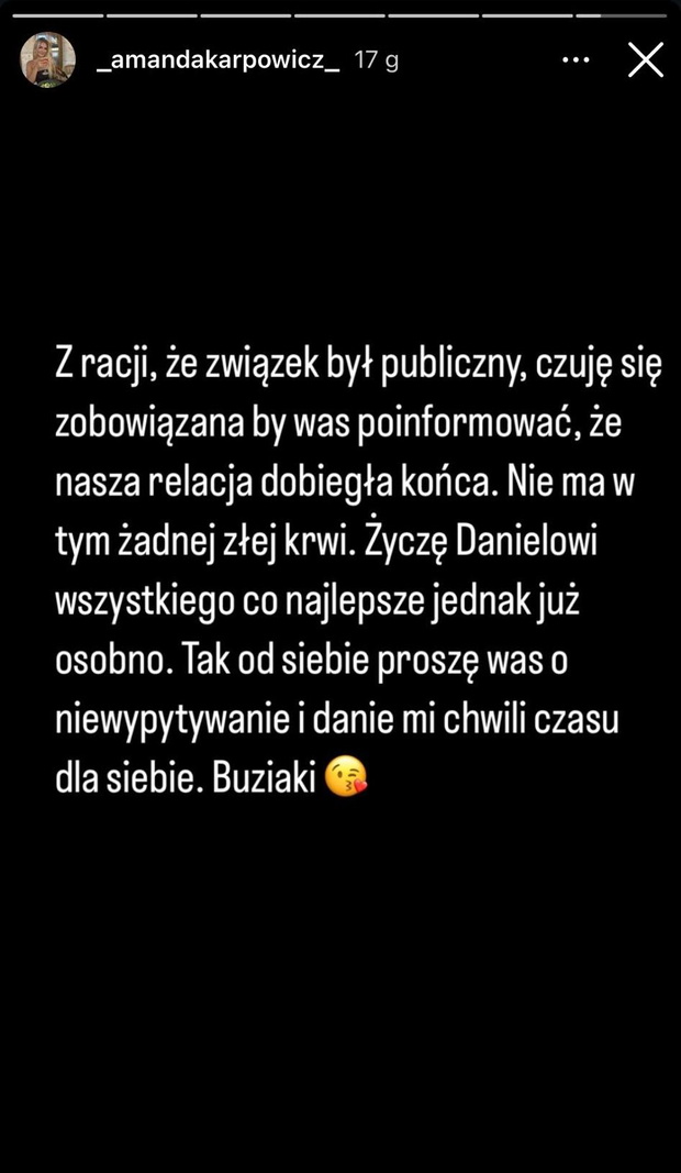 Amanda z Love Island o rozstaniu z Danem