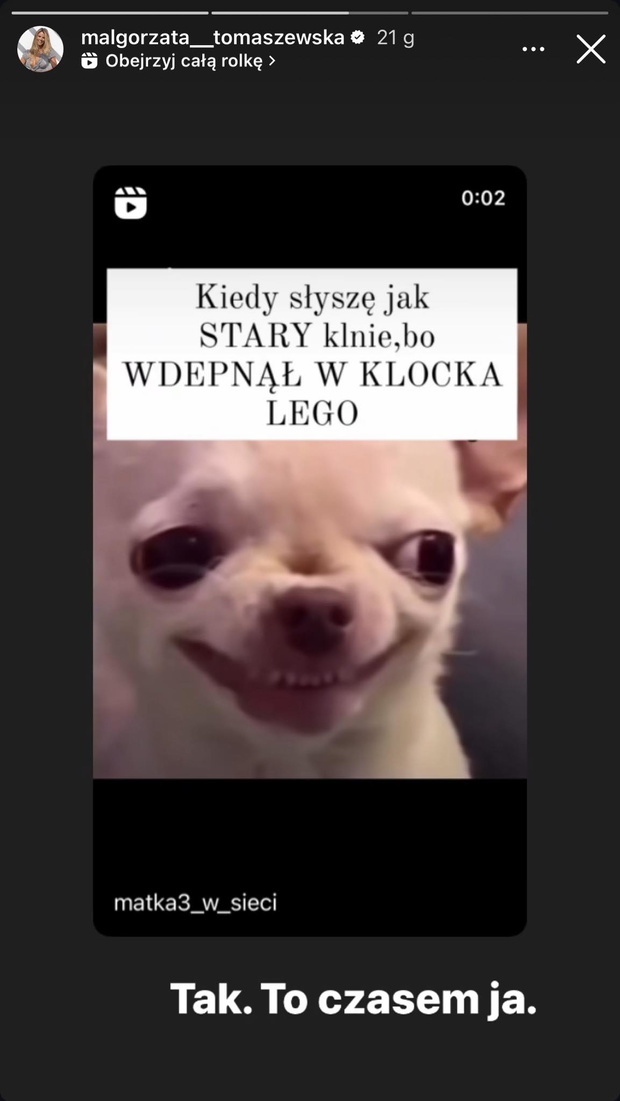 Małgorzata Tomaszewska zaskoczyła wyznaniem