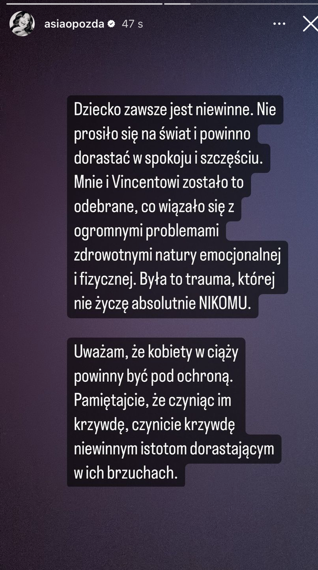 Joanna Opozda o dziecku Antoniego Królikowskiego