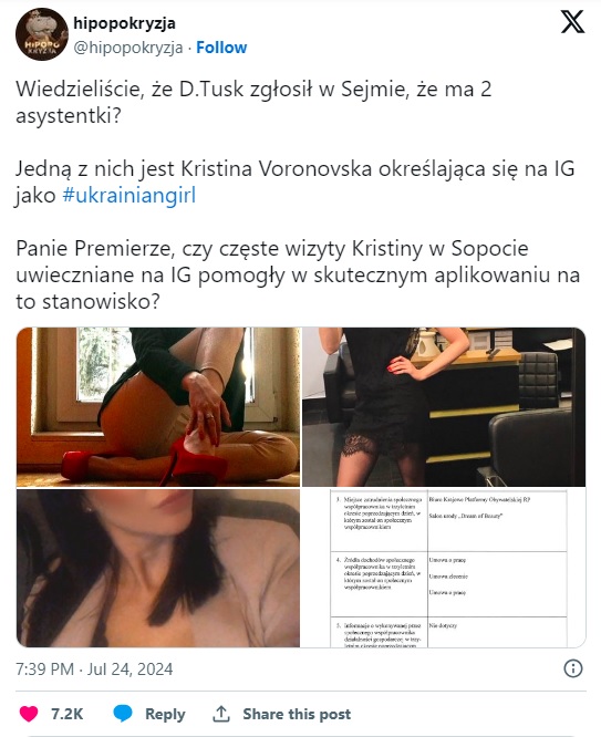 Zamieszanie wokół nowej asystentki Donalda Tuska