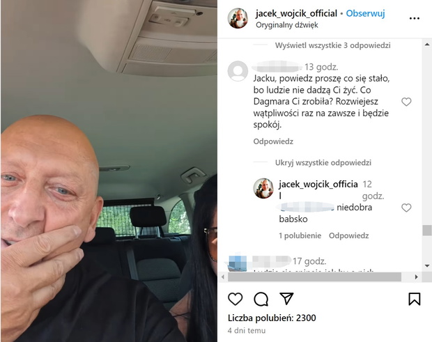 Jacek o Dagmarze Kaźmierskiej zdradził co mu zrobiła