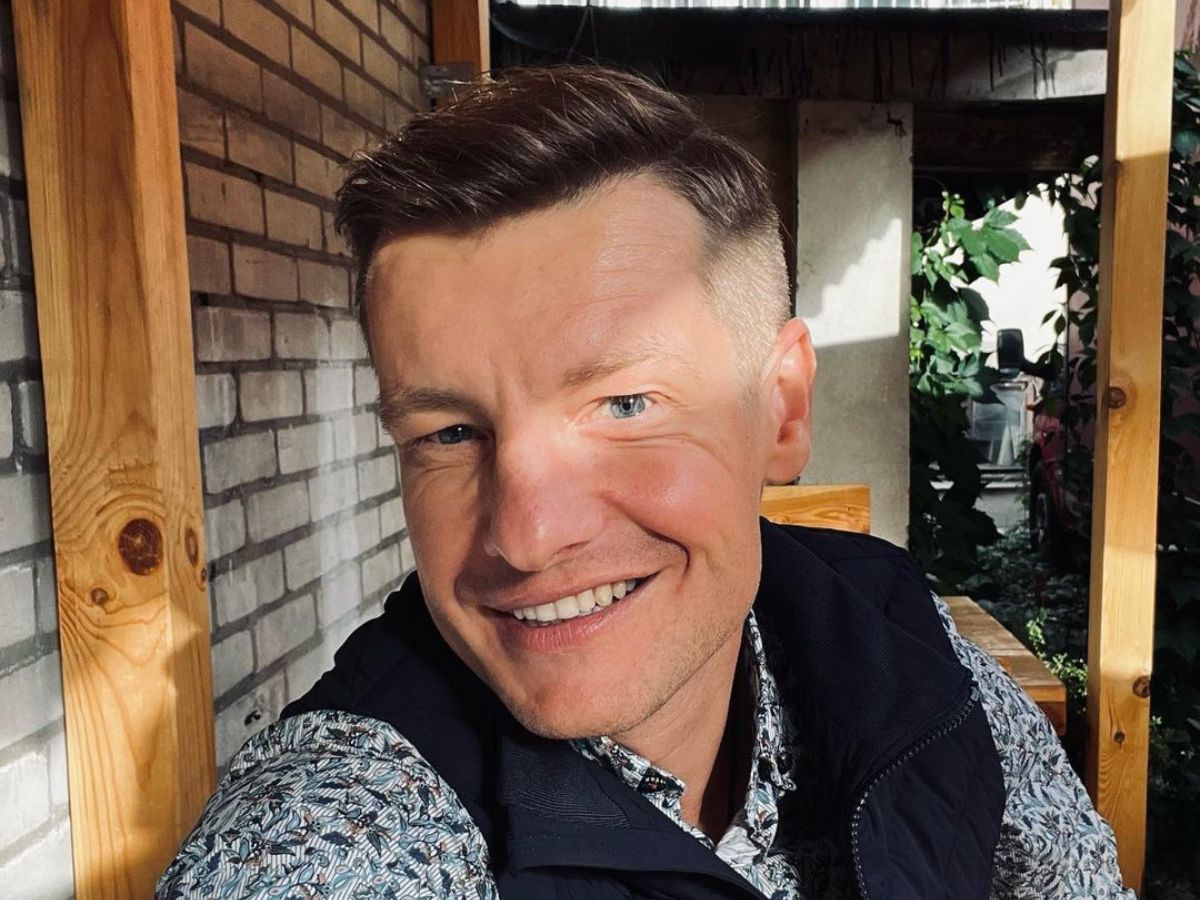 Rafał Mroczek z córką na wakacjach