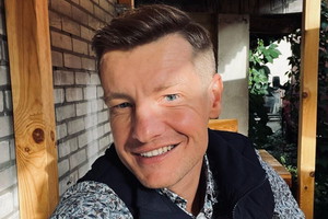 Rafał Mroczek z córką na wakacjach