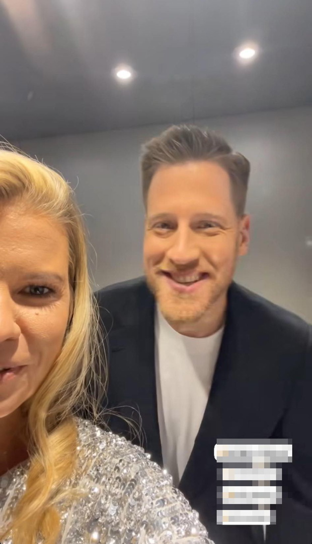 Marta Manowska i Robert Stockinger na planie The Voice Senior
