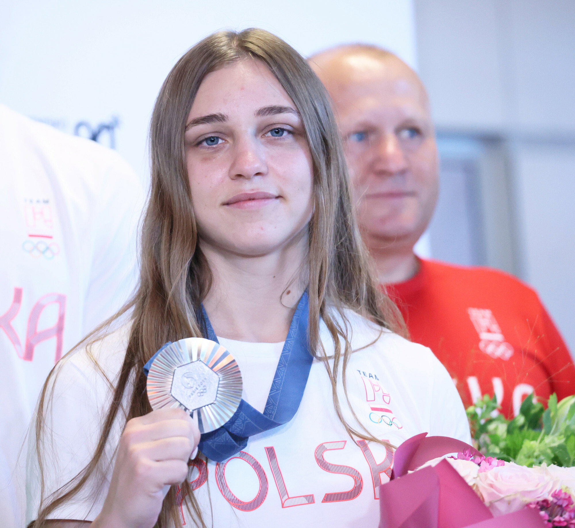 Julia Szeremeta powitana na lotnisku