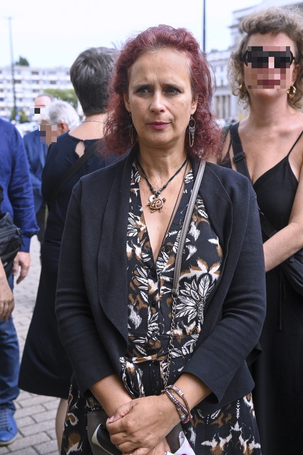 Ewa Gorzelak na pogrzebie Krzysztofa Banaszyka