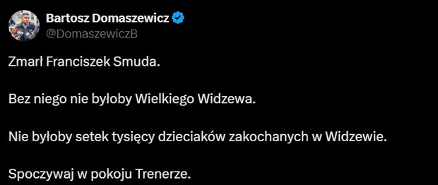 Nie żyje Franciszek Smuda